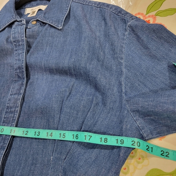 Madewell Denim Pleated Mini Shirtdress NW521 NWT $138 Retail - Picture 8 of 10